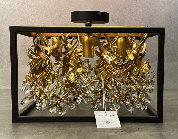 Arte Luce Deckenleuchte KA3333/4PL Gold/Schwarz - Kunstfertigkeit in Perfektion